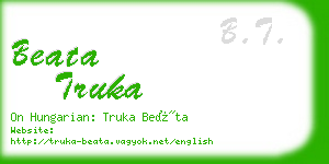 beata truka business card